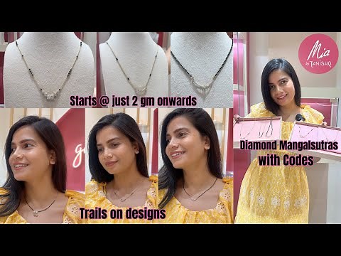 💎 MIA by Tanishq | Lightweight Diamond Mangalsutra ✨ Starts 2gm @ ₹35,000 Only! 💕