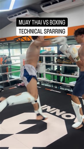 Boxing coach & improvement for beginners 💥 on Instagram: "Boxing vs Muay Thai with my g 🥊 Controlled rounds, no ego just timing and respect. If this turned into a real fight, who wins and why? Let me know in the comments ⬇️ #boxing #muaythai #sparring #boxinglife #combat #fight"