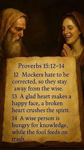 📖 Proverbs 15:12–14 #Wisdom, #Correction & the #Condition of the #HeartBible #Verse #dailyverse