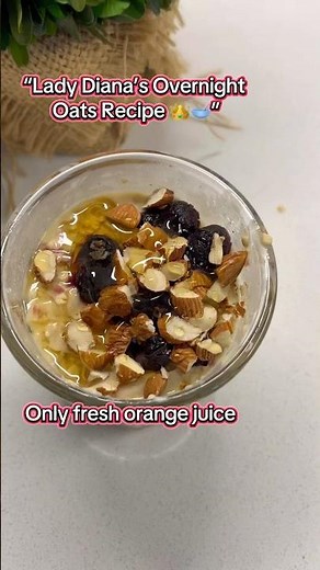 Lady Diana’s Overnight Oats 👑🥣 | Healthy Royal Breakfast Recipe