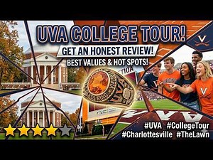 University of Virginia. Quick tour of UVA in Charlottesville.