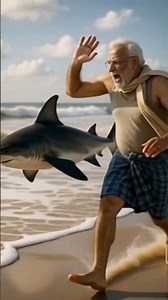 Shark is flying with Modi 😂 #funny #memes #comedy #indianpolitician