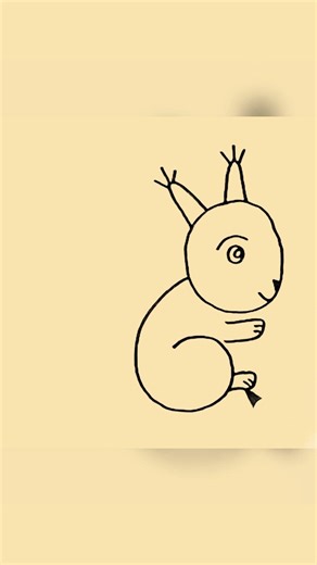 How to draw Cute Squirrel ।। #art #shorts #sketch #funny #ytshorts #trendingshorts #painting #howto