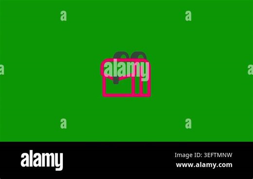 green and red color vector flat icon Stock Video Footage - Alamy