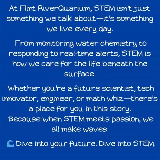 It’s STEM/STEAM Day, and we’re giving a shoutout to the everyday STEM pros who keep our tanks flowing, our animals healthy, and our science strong. From water testing to tech alerts, they make magic happen! Ever dreamed of a career that blends science, tech, and animal care—with a splash of adventure? Meet the aquarist life. 🔬 SCIENCE: Water quality isn’t just important—it’s everything. Aquarists track ammonia, nitrite, nitrate, pH, oxygen, and more to keep aquatic animals thriving. It’s all ab