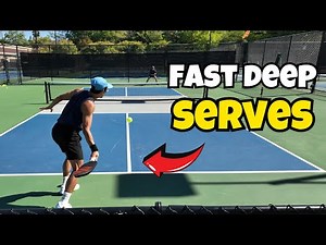 How to Hit FAST DEEP Serves | Analyzing How Pickleball Pros Serve (Slow motion & Overlays)