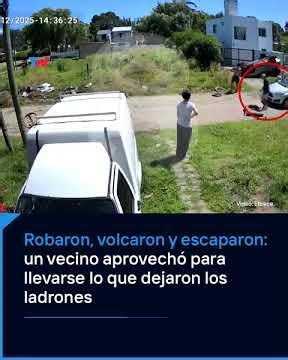 INSECURITY IN MAR DEL PLATA | Two thieves stole a car and crashed into a gate