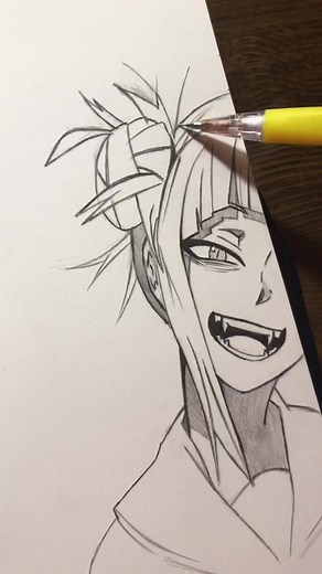 Drawing toga #fypシ#bokunoheroacademia#toga#animeart