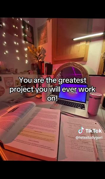 The Greatest Project you work on isn’t any school project….. ITS YOU! #studytok #studygrind #studyvibes#studyvibesme #fypシ