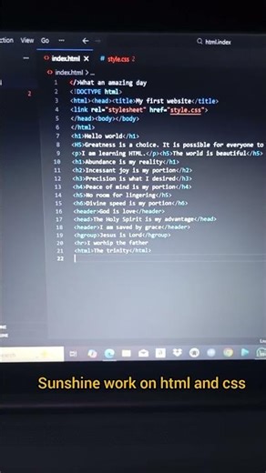 Creating a page using html and css. Please guys subscribe to my channel 🙏