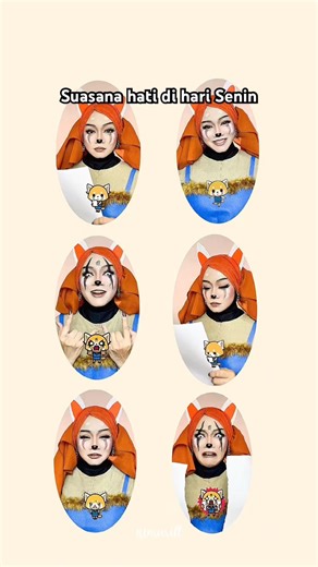 moods vary #makeup #shorts #retsuko