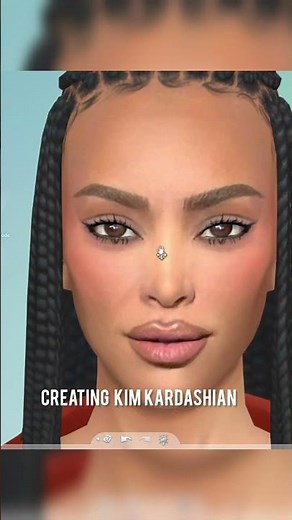 Kim Kardashian in The Sims 4