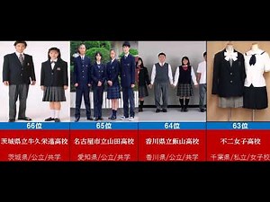 100 high schools in Japan where uniforms are the most popular
