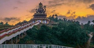 India’s first glass skywalk in Sikkim is located at 7,200 ft above sea level