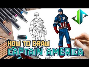 [DRAWPEDIA] HOW TO DRAW *NEW* CAPTAIN AMERICA SKIN from FORTNITE - STEP BY STEP DRAWING TUTORIAL