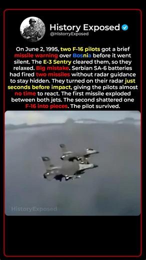 When Serbian Missiles Nearly Killed Two F-16 Pilots 🎯💥