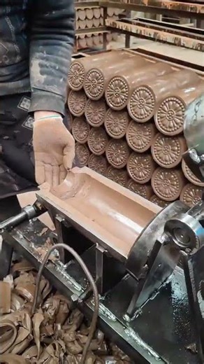 Clay tile mold shaping: A traditional craft