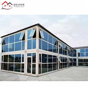 [Hot Item] Multi-Storey Container Glass House Modular House Prefab Dormitory Room