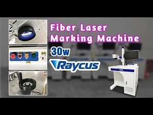 30w Raycus fiber laser marking machine, 30 watts fiber laser engraver show