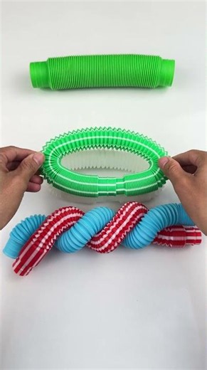 Creating and Relaxing ASMR Crunchy POP-TUBE Sound #diy #satisfyingvideos #relaxing #oddasmr #poptube