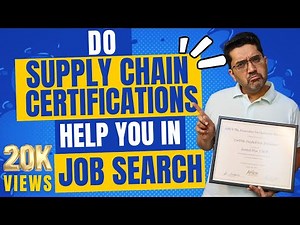 Do Supply Chain Certifications Help You in JOB SEARCH?