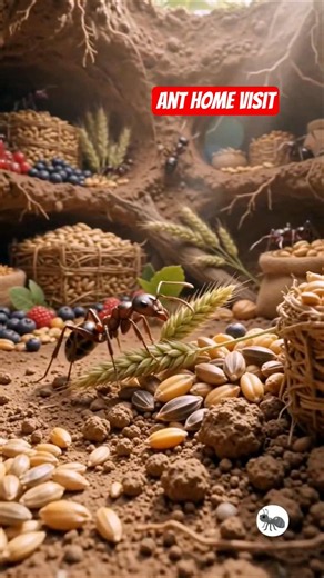 Ant home visit #ants #anthill #chinti