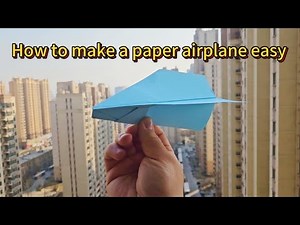 How to make a paper airplane easy | how to make a long distance paper airplane | tutorial paperplane