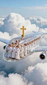 #jesus #viral #heaven #children #airplane #plane #clouds #singing #chorus #amen #foryou #fyp #fy #trends #white | Jesus ist King