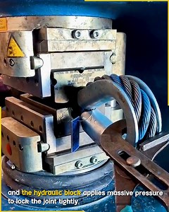 365K views · 3.6K reactions | Industrial Steel Rope Loop Pressing. #SteelRope #HydraulicPress | Fun club | Facebook