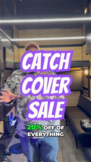 Everything is 20% off at CatchCover.com - stock up for ice fishing at a great price! #icecamping