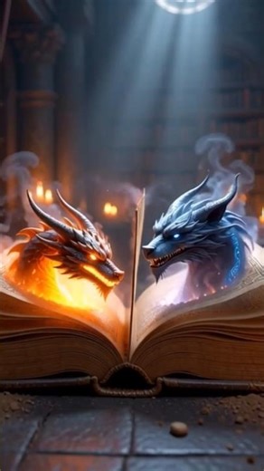 The Ancient Book Unleashed Two Mythical Creatures