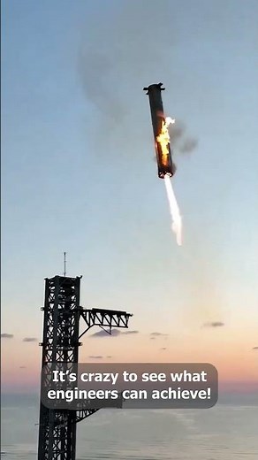 SpaceX reverse landing | caught a rocket mid-air like a chopstick