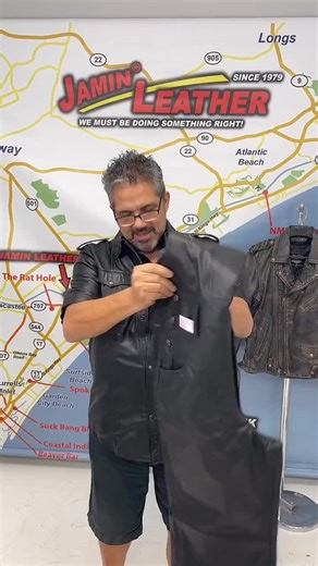 When jeans just won’t cut it. 🛠️ Our Heavy-Duty Biker Leather Overalls provide maximum coverage and unmatched durability. Built from premium buffalo leather with adjustable straps and plenty of pockets for your gear, these are made for the rider who lives in the garage and on the road. ⛓️ #JaminLeather #leatherbib #BikerOveralls #LeatherOveralls