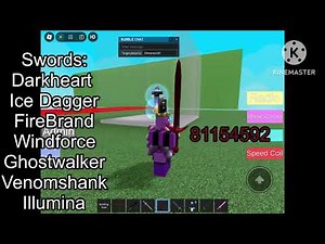 All Sword Fights on The Heights swords! (SFOTH) Gear codes!