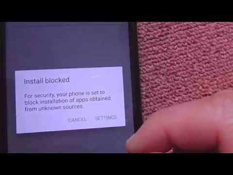 Install blocked (Allow installation of apps, Android 6, APK)