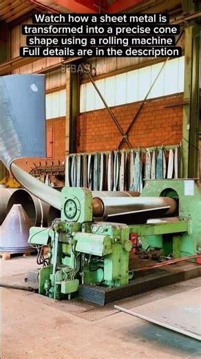 Forming a Sheet Metal into a Cone Shape with a Rolling Machine