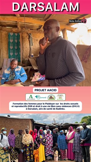 #Extrait 1 : Le Leadership Féminin Formation des femmes pour le Plaidoyer sur les droits sexuels et reproductifs DSR et droit à une vie libre sans violences (DVLV) à Darsalam, aire de santé de Badinko. #aacid #Mali #asicjigiyablon