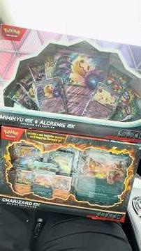 Let’s open a Charizard EX and a Mimikyu EX collection box! #pokemon #charizard #pokemonchannel