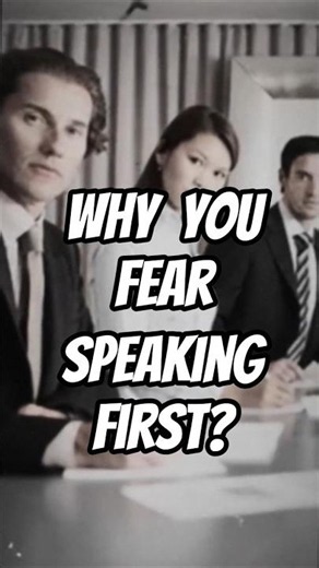 Here’s Why You Avoid Being The First To Speak 🤐​🥵​ #PsychologyFacts #shorts