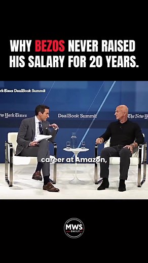 Jeff Bezos kept the same $81,840 salary for 20 years. The discipline behind that decision is insane. Follow @MWS.daily on IG if you want the mindset that actually builds wealth. #bezos #amazon #mindset #entrepreneur #wealth