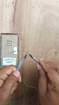 How to make a continuity tester at home using LED and battery