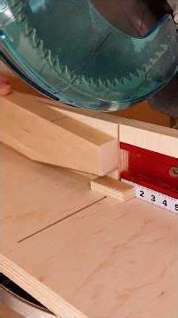 Perfect Miter Cuts With One Simple Jig! #diy #woodworking #shorts