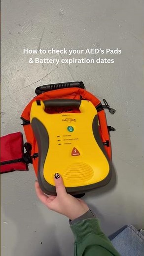 Your AED should ALWAYS be rescue-ready ⚡️ #aed #cprcourse #lifesavingskills #defibrillator