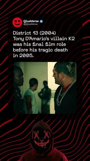 Tony D'Amario's Final Role as K2 in Disctrict 13 Before Tragic Death 😱 2004 Parkour Classic 🤯