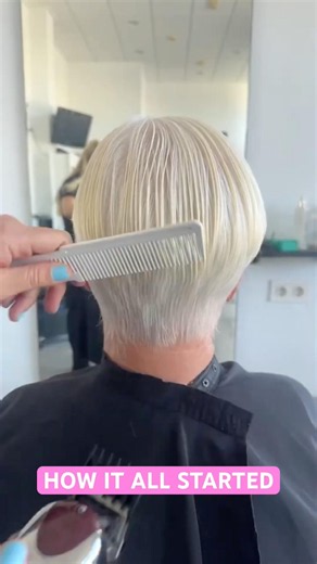 HOW IT ALL STARTED PIXIE UNDERCUT! ✂️🔥🔥🔥 #haircut #undercut #haircutting #shorts