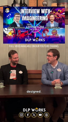 [Interview] 🎙️🗣️ We had the chance to discuss about Disney Adventure World with Michel Den Dulk & Kyle Laughlin! ➡️ Michel den Dulk: Vice President, Portfolio Executive Creative Director, Walt Disney Imagineering Paris ➡️ Kyle Laughlin: Senior Vice President. Research & Development, Technology & Engineering, Walt Disney Imagineering ➡️ Many details were shared, the 30min video is available on our YouTube Channel (DLP Works) 📽️ Video link = youtu.be/mU_ODMRVddM?fe… #DisneylandParis | DLP Works
