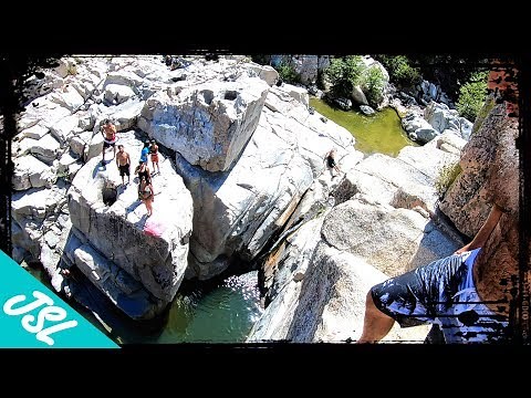 Deep Creek Cliff Jumping - Aztec Falls and The Narrows - San Bernardino National Forest