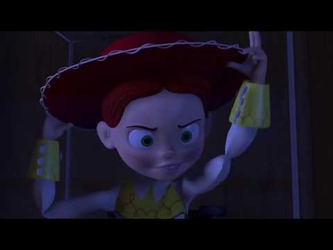 Toy story 2 woody fights jessie