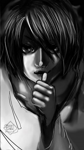 Death Note Fan Art by Me I used reference in Clip Studio. #deathnote #art #anime #manga #clipstudio