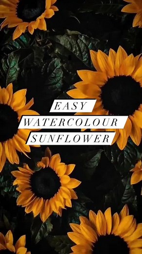 Easy Watercolor Sunflower Painting Tutorial